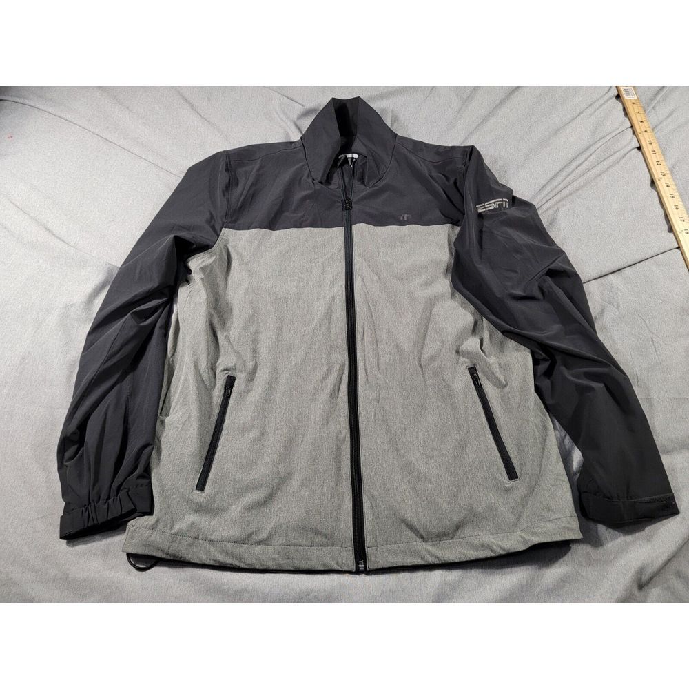 Travis Mathew Jacket Mens Large‎ Sherman Full Zip, Pockets, Stretch, ESPN